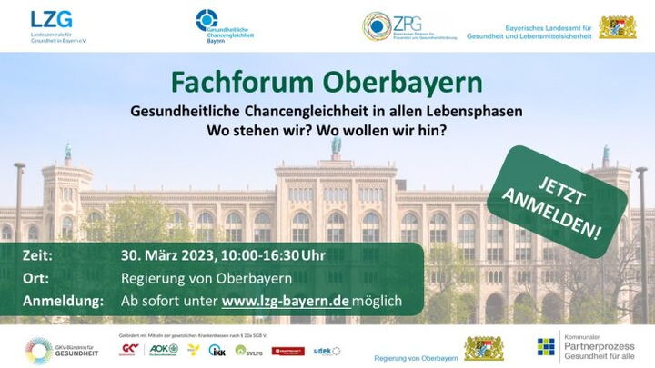 Flyer mit Datum, Uhrzeit und Anmeldeinformationen