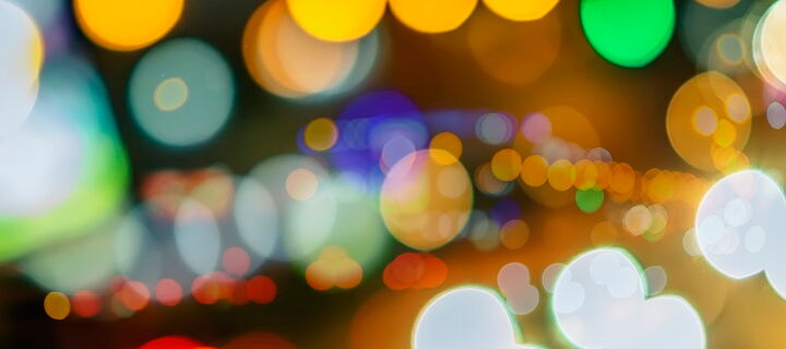 bunte verschwommene Punkte