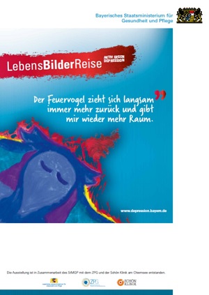 Plakat zur Ausstellung Lebensbilder-Reise